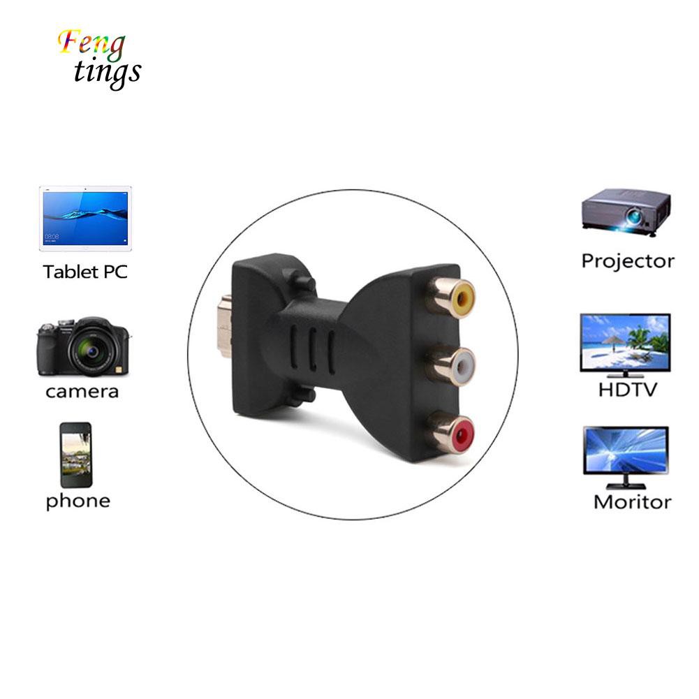 Đầu chuyển đổi cổng âm thanh/hình ảnh AV HDMI sang 3 RCA cho TV