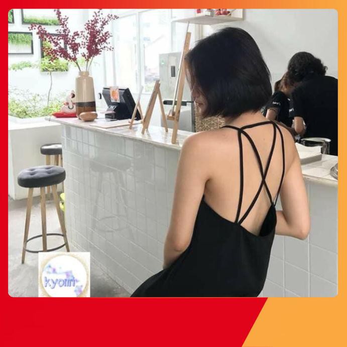 Thời Trang Tuổi Teen - VÁY MAXI 2 DÂY ĐAN LƯNG HOT - (Sp sẵn)