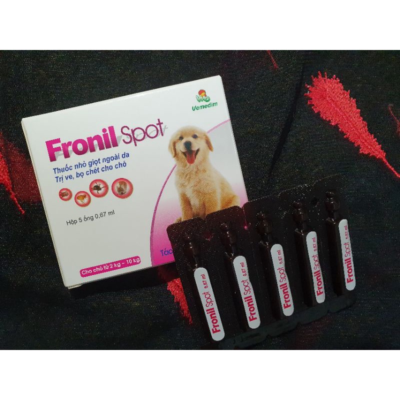 Nhỏ gáy Fronil spot tri ve, bọ chét cho chó mèo