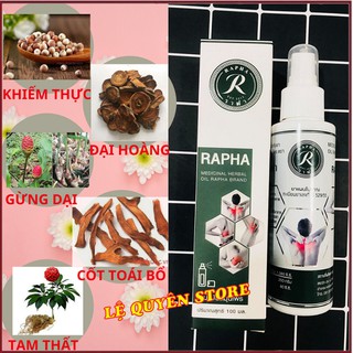 [CHÍNH HÃNG] Dầu Xoa Bóp 🌳 Thảo Dược 🌳 Thái Lan Rapha Dạng Xịt