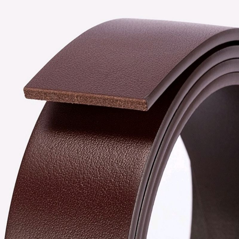 Dây Nịt Thắt Lưng Nam Da Bò Nguyên Tắm Dây Không Mặt bản 3.7cm đục 5 lổ bảo hành 24Tháng