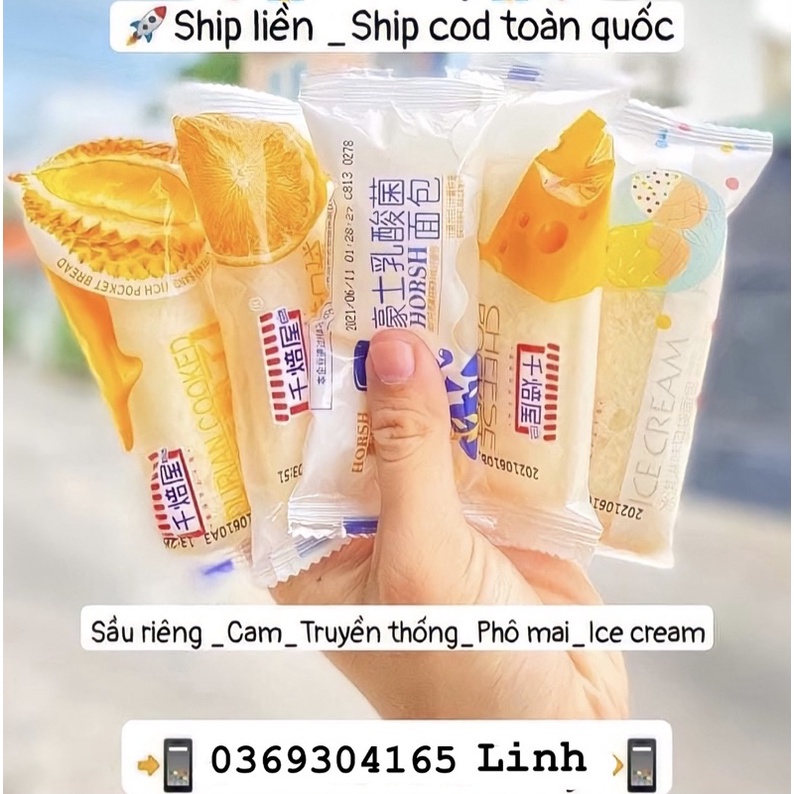Bánh sữa chua tự chọn vị truyền thống/ phomai/ sầu riêng/ cam/ ice cream