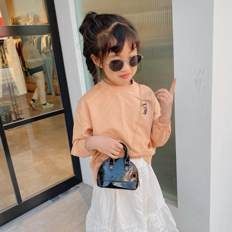 Túi IELGY da bóng phối dây xích thời trang dành cho nữ