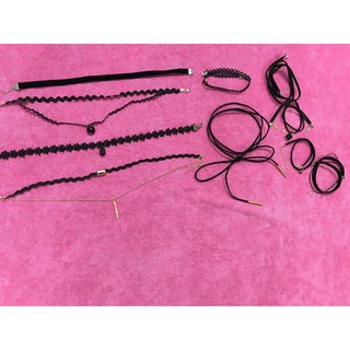 [ Bộ 10 vòng Mẫu 1]Set 10c vòng Choker mẫu 1