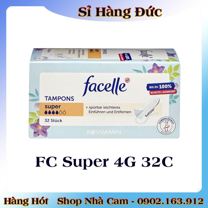 [CÓ CHE TÊN] Băng vệ sinh Tampon Facelle đầy đủ size chuẩn Đức - Hàng mới về