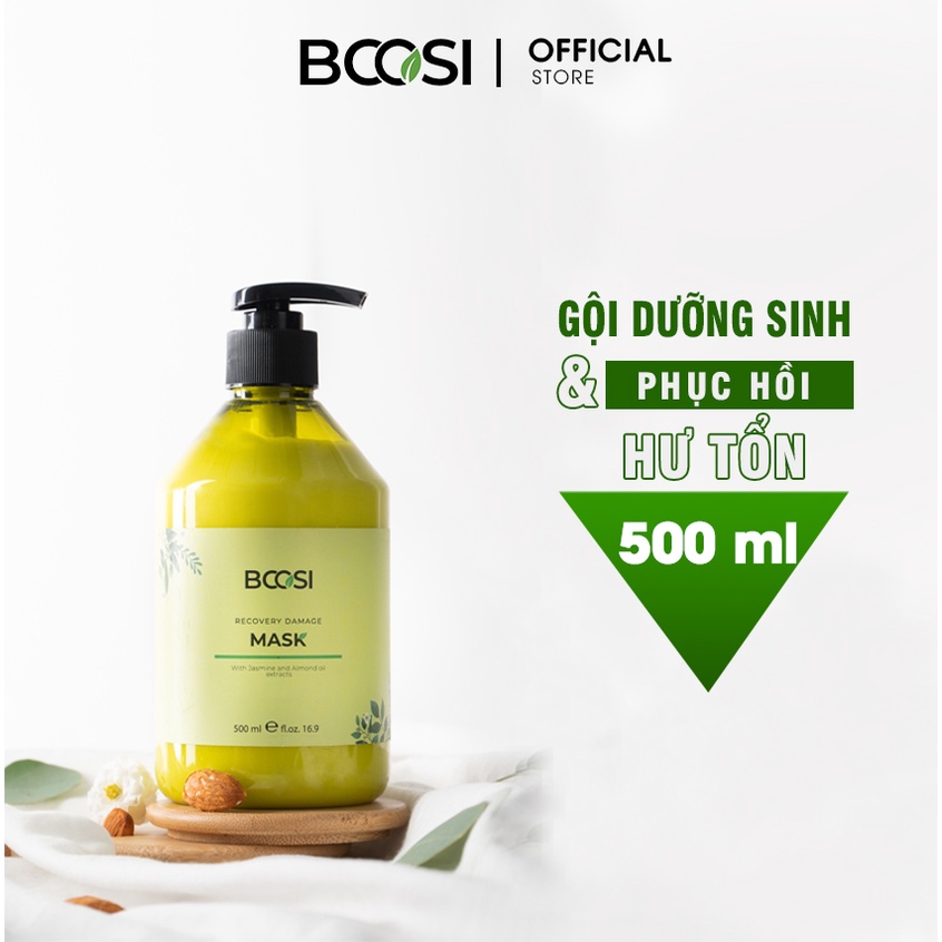 Mặt nạ dưỡng sinh Bcosi phục hồi tóc hư tổn và bảo vệ da đầu Bcosi Recovery Damage Mask 500/1000ml