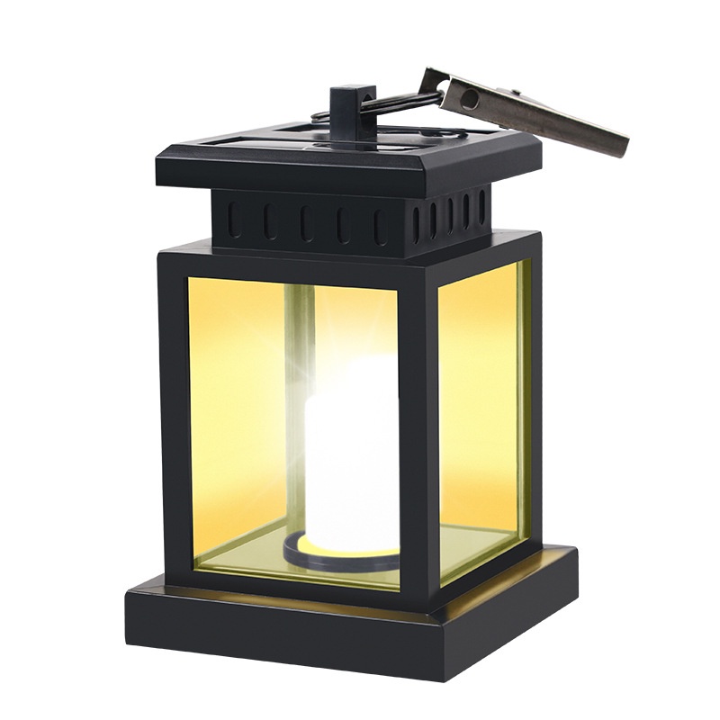 Đèn năng lượng mặt trời treo sân vườn tự động hình ngọn nến cao cấp siêu bền chịu mưa gió, tiết kiệm điện