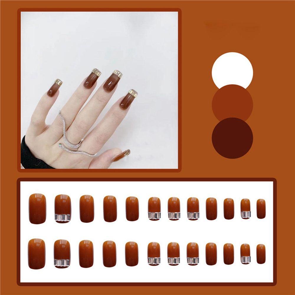 Hộp 24 Móng Tay Giả Ballerina Che Phủ Toàn Diện