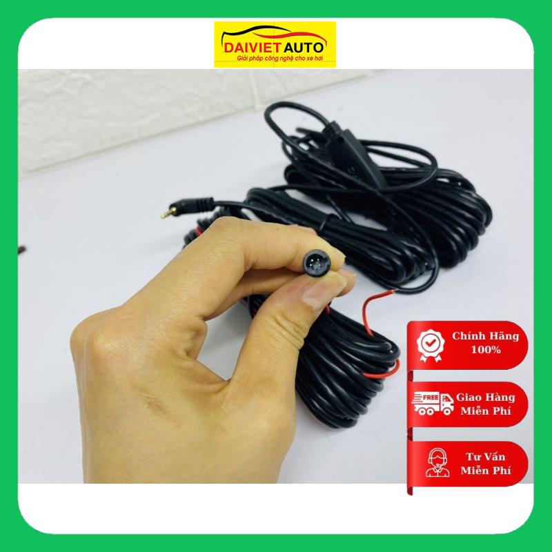 Dây tín hiệu camera lùi trên ô tô, dài 15m, 4 chân và 5 chân, jack 2.5mm | Đại Việt Auto