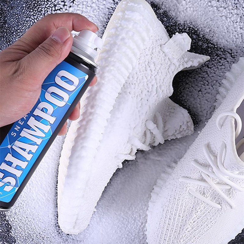 Combo bộ Vệ Sinh Giày Cao Cấp SHAMPOO hickies Lacing system 300 ml dạng xịt - Làm sạch, trắng giầy dép siêu tốc