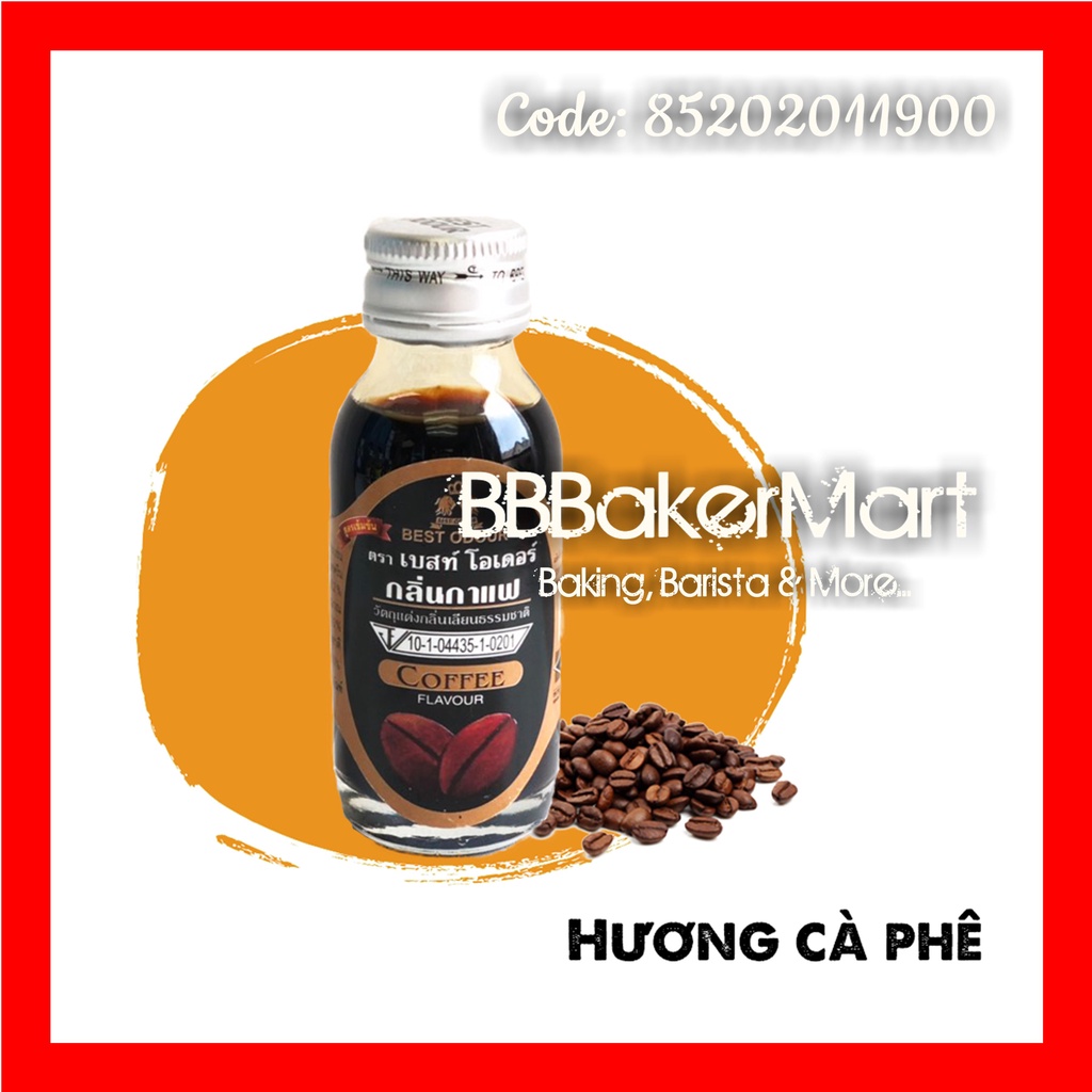 Hương mùi CAFE COFFEE Best Odour Thái Lan - Chai 30ml