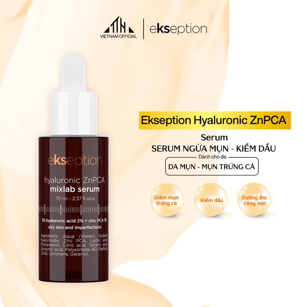 Serum cải thiện mụn thâm Hyaluronic ZnPCA mixlab 70ml