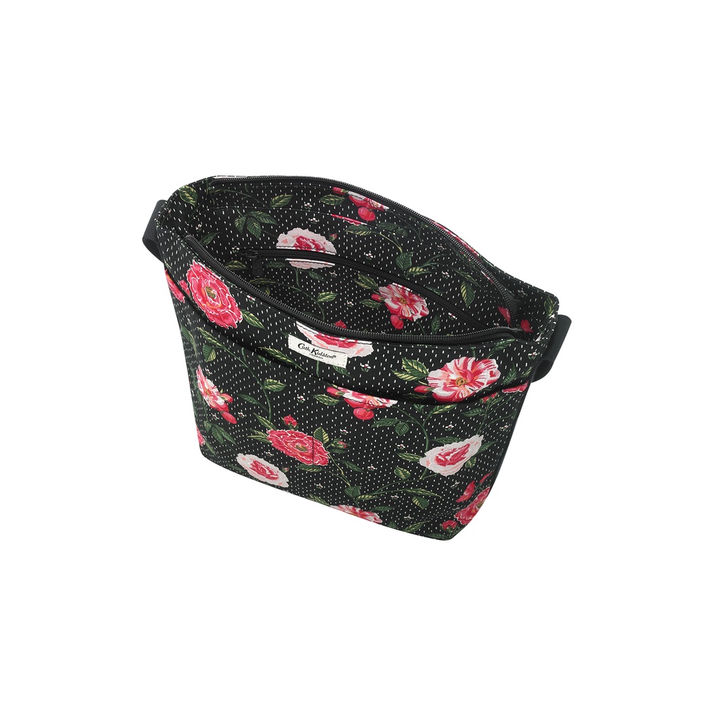 Cath Kidston - Túi đựng mỹ phẩm/Zip Mgr Bag Tea Rose Midscale  - Tea Rose Midscale - Black -1041279