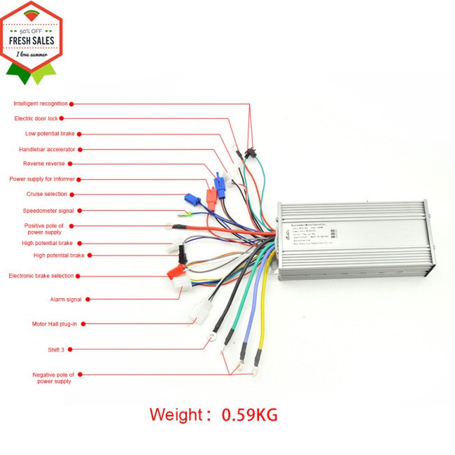 COD 1000W Electric Bicycle Brushless Speed Motor Controller dual mode For Electric Bike Scooter