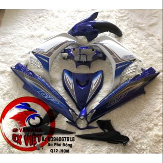 Dàn màu exciter 135 2011 2014 10 món áo new lên tem rời ép nhiệt phủ UV cao cấp sắt nét không bay màu