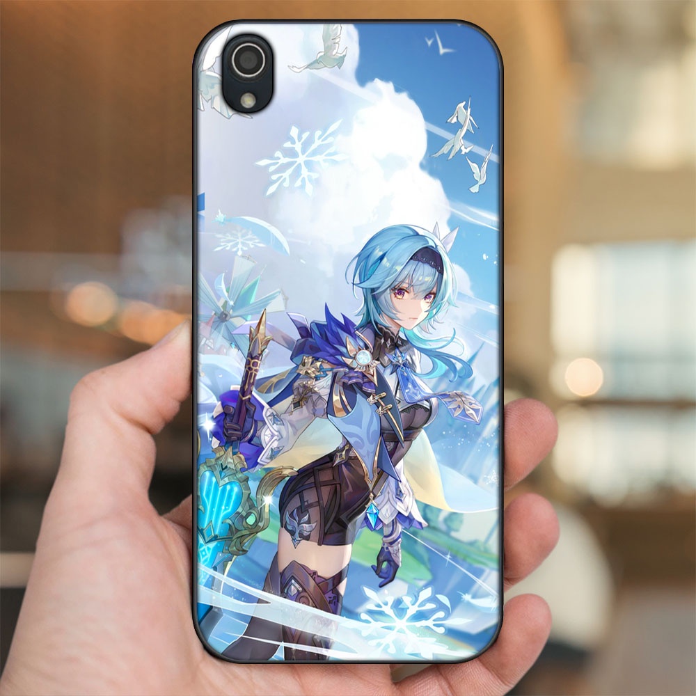 Ốp lưng Vivo Y91c viền đen in hình Eula Genshin Impact