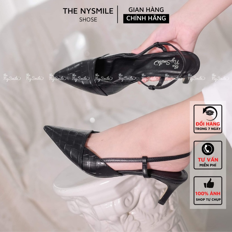 Giày cao gót mũi nhọn 5cm - THE NYSMILE - Gót nhọn công sở - HUTRA thumbnail