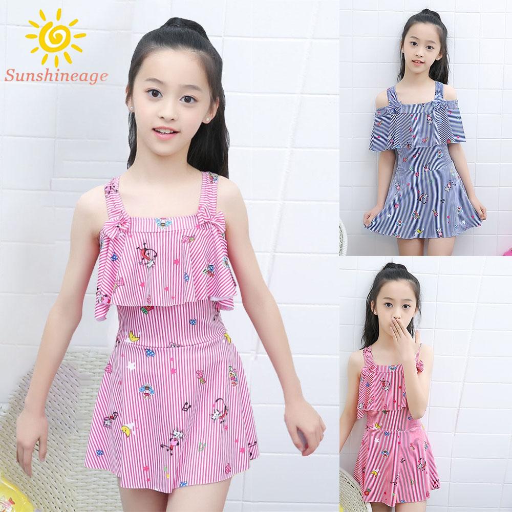 Bộ Đồ Bơi Dễ Thương Cho Bé Gái Từ 5-12 Tuổi
