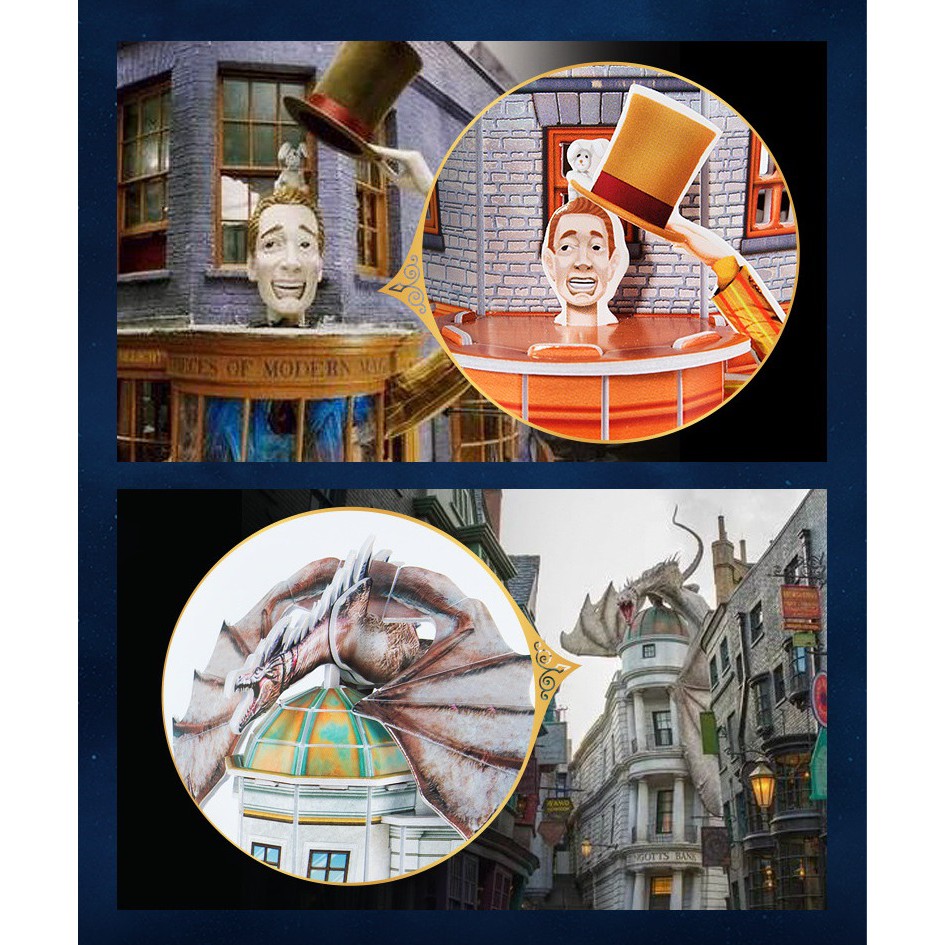 Mô hình giấy 3D CubicFun - Harry Potter Diagon Alley DS1009h