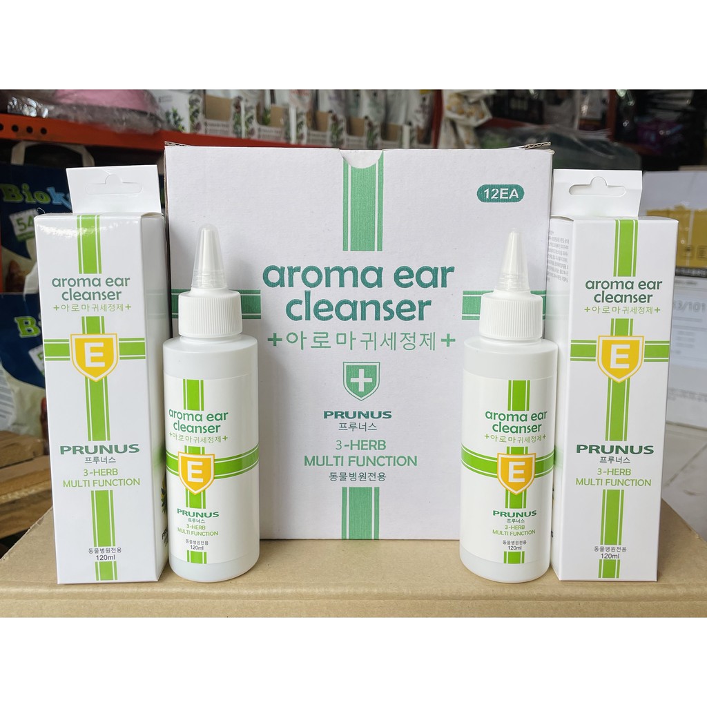 Dung Dịch Vệ Sinh Tai Và Trị Viêm Tai Ngoài Cao Cấp Cho Chó Mèo 120ml Hàn Quốc