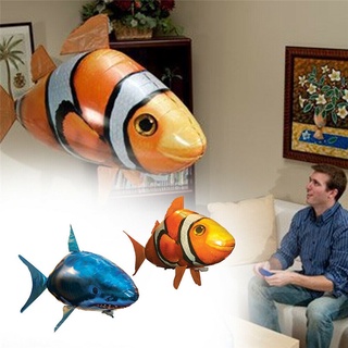 Tiktok Điều Khiển Từ Xa RC Bóng Bay Khí Cầu Bơm Hơi Bay Nemo Cá Mập Blimp Air Swimmers Đồ Chơi Cho Kid Boy Gift