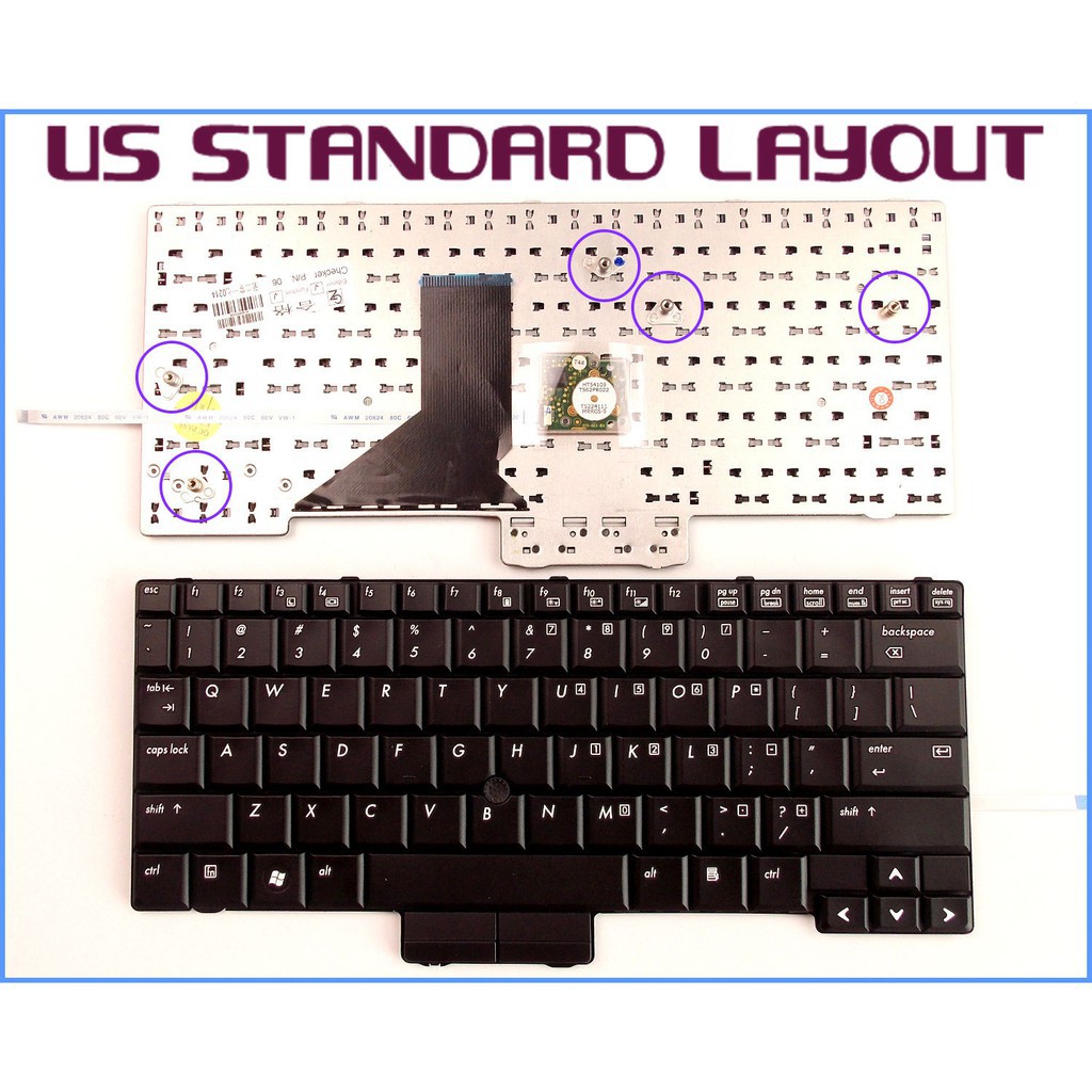 Bàn phím laptop HP Compaq Elitebook 2500 2510P 2530P BH 12 tháng