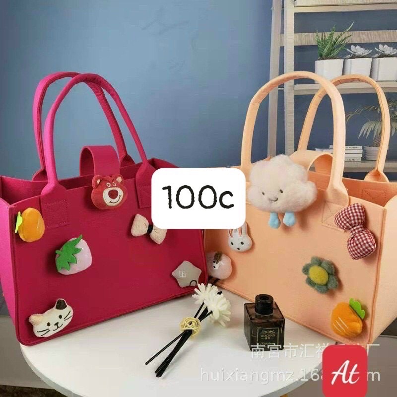 Túi Xách Tote Họa Tiết Hoạt Hình Dễ Thương