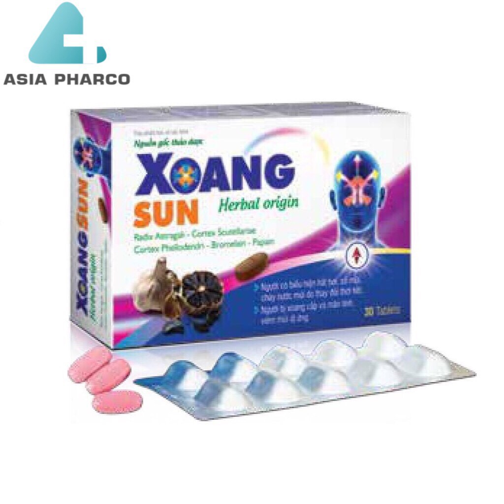 ✅ (CHÍNH HÃNG) Xoang Sun - Hỗ trợ giarmm các triệu chứng viêm xoang, viễm mũi dị ứng..