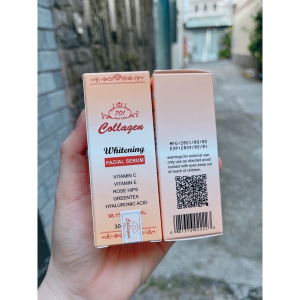 ( có mã qr như ảnh) Serum collagen plus vit E hàng malaysia y ảnh