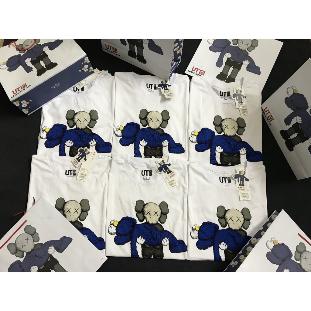Áo phông Kaws - tặng kèm túi giấy mỗi áo ( Ảnh-video thật ) mẫu 3