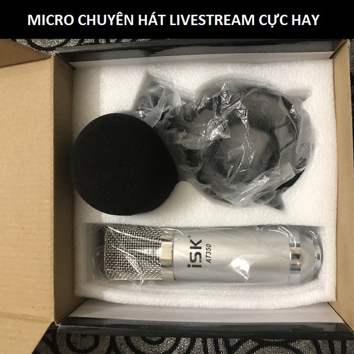 Bộ Sound Card K10, Micro AT350, Tặng Tai Nghe AKG-S10 - Combo K10 Bản Kỷ Niệm 10 Năm - Dây Livestream 5 Chấu