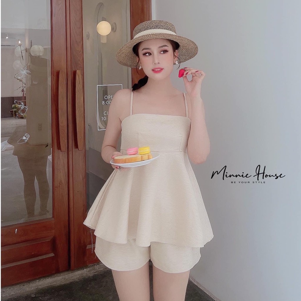 Set đồ nữ cá tính, set quần short áo dây đi chơi sang chảnh mùa hè đẹp 8A00164