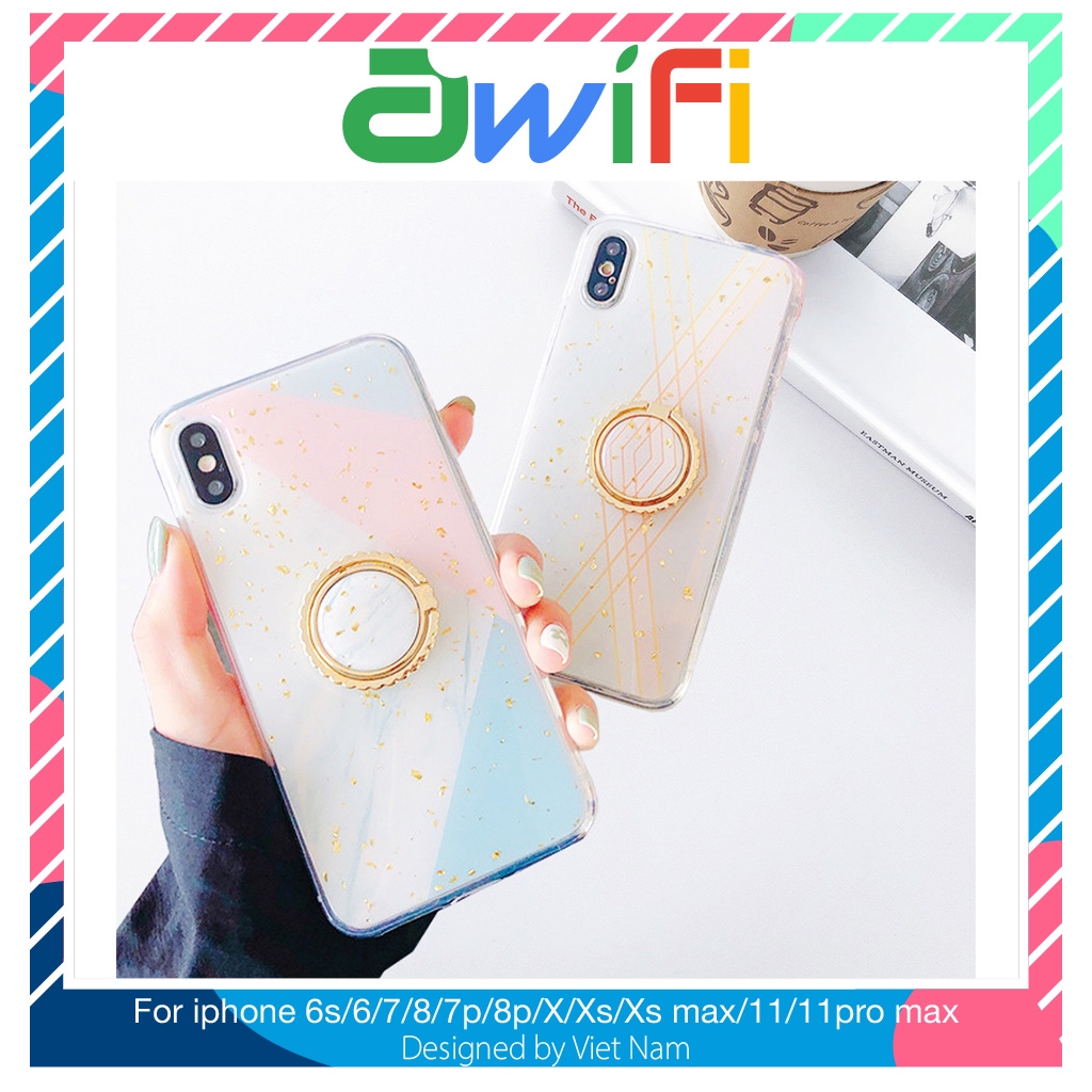 Ốp lưng iphone họa tiết toán kèm ring 5s/6/6plus/6s/6splus/7/7plus/8/8plus/x/xr/xs/11/12/pro/max/plus/promax -Awifi G4-6