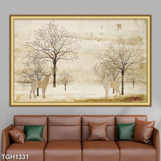 Tranh canvas KÈM KHUNG CAO CẤP- cực HỢP NGƯỜI MẠNG KIM khổ lớn 60x90cm