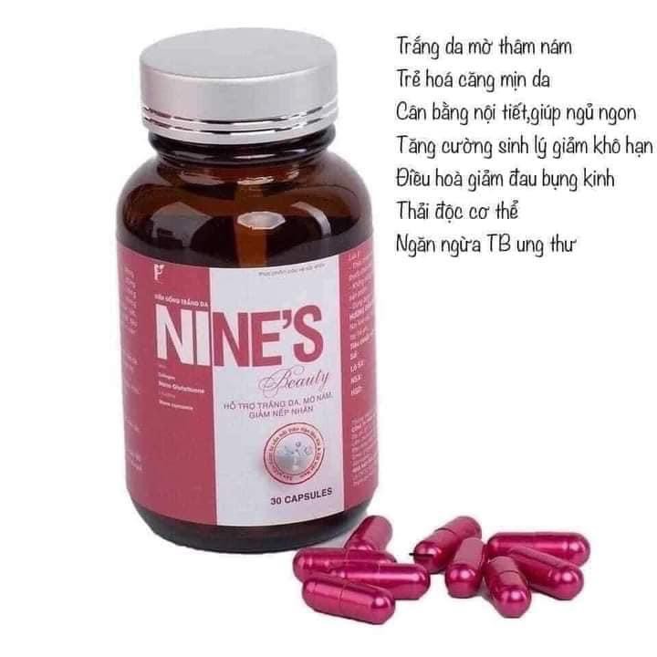 Viên uống trắng da Nines Beauty | BigBuy360 - bigbuy360.vn