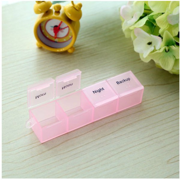 Hộp Đựng Thuốc Tiện Ích 7 Ngày, Sáng Trưa Chiều