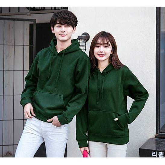 Áo Hoodie UNISEX màu trơn unisex nam nữ full size M L XL