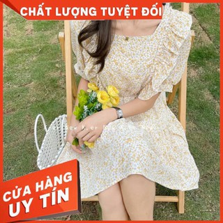 Đầm nữ hoa nhí chun eo /hình thật