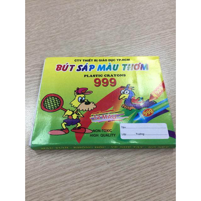 Bút sáp màu Mic thơm 12 màu - bút sáp thơm- MT books