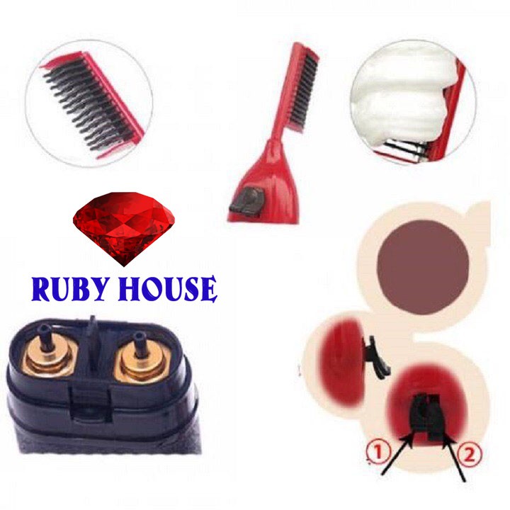 Lược nhuộm tóc thông minh thế hệ mới, dễ dùng, nhuộm tóc nhanh-Ruby House