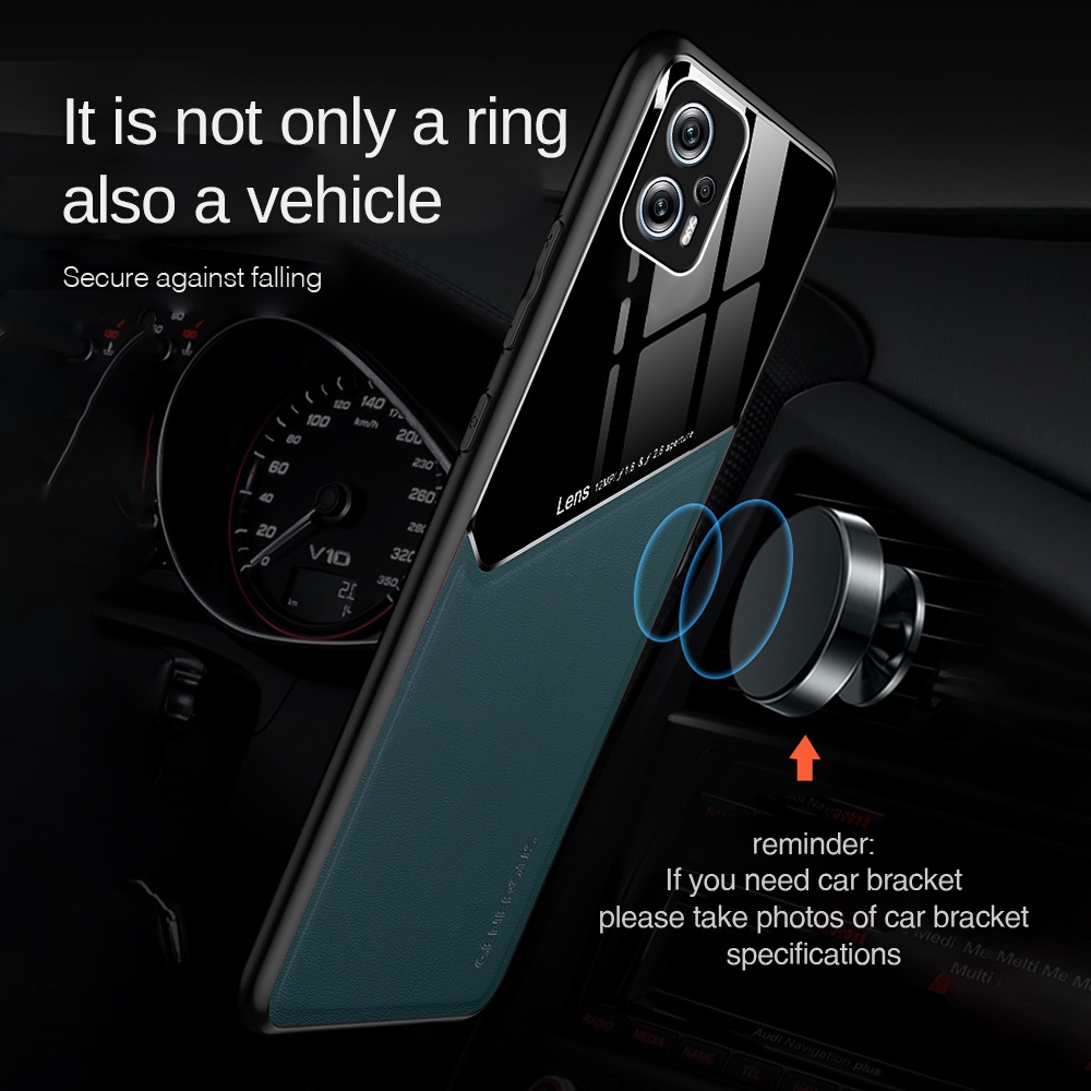 Ốp Điện Thoại Da Từ Tính Chống Bụi Cho Xiaomi Poco X4 X3 GT Pro Nfc 4G 5G