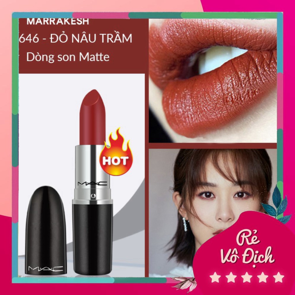 [Bán-Giá-Gốc] ❤️Hàng Mới về ❤️ Son mac Chính hãng powder kiss Chất son lì mịn, khả năng bám màu tốt, son lên màu cực chu