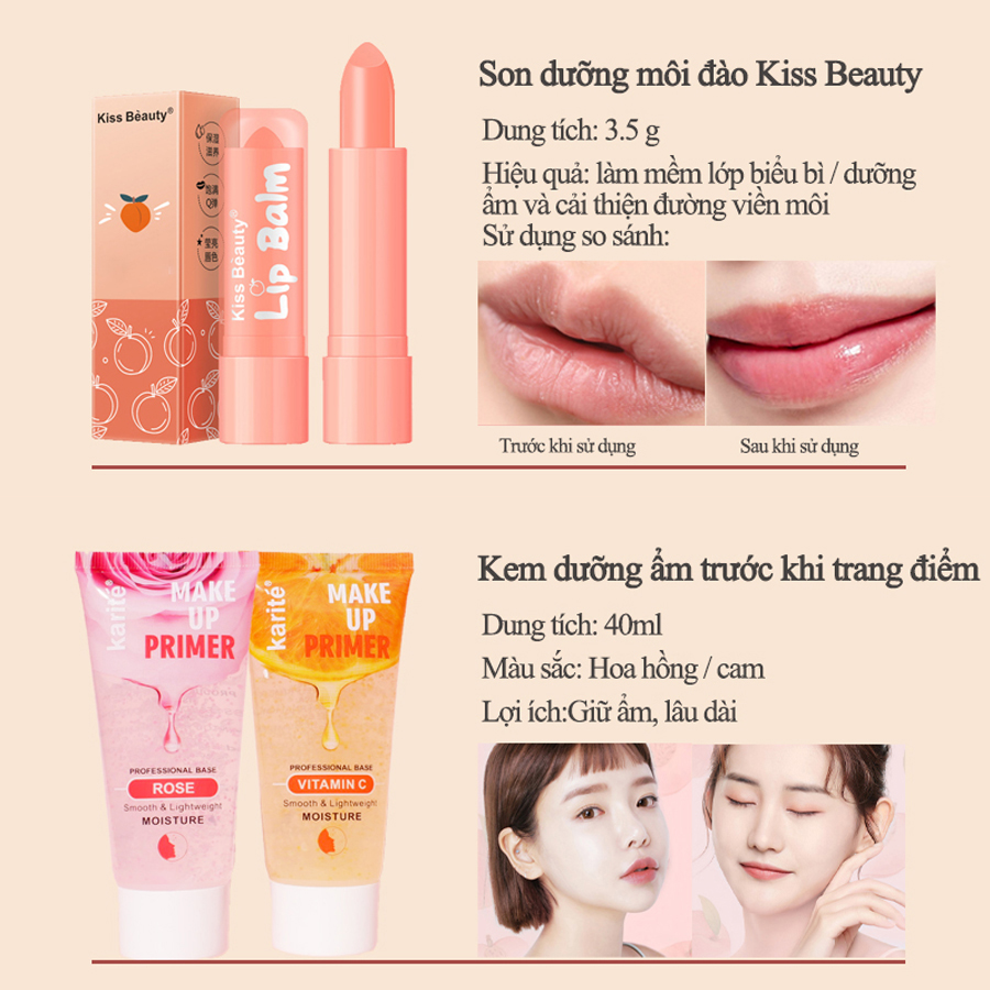 Bộ mỹ phẩm hoàn chỉnh KISS BEAUTY KB-12JT-C01