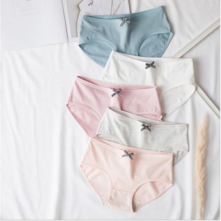 [SỈ] Quần Lót Cotton Cho Nữ Mix Nơ Caro Xinh Xắn -quần chip nữ