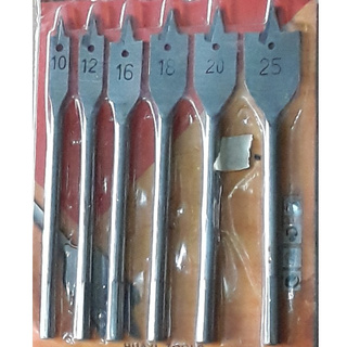 Bộ 6 mũi khoan khoét gỗ đuôi cá 10-25mm