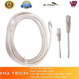 Dây mạng cat5 màu trắng bấm sẵn 2 đầu 3M M-Pard MD522-Dây nhảy Lan RJ45