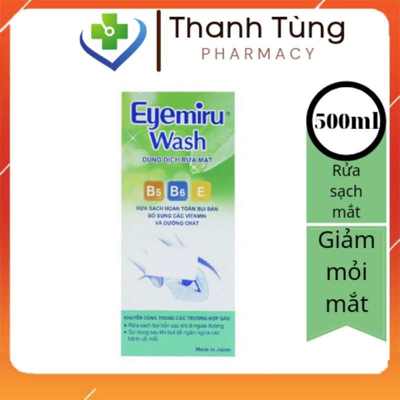 Dung dịch rửa mắt Eyemiru wash , Nước Rửa mắt Nhật bản -date 2024