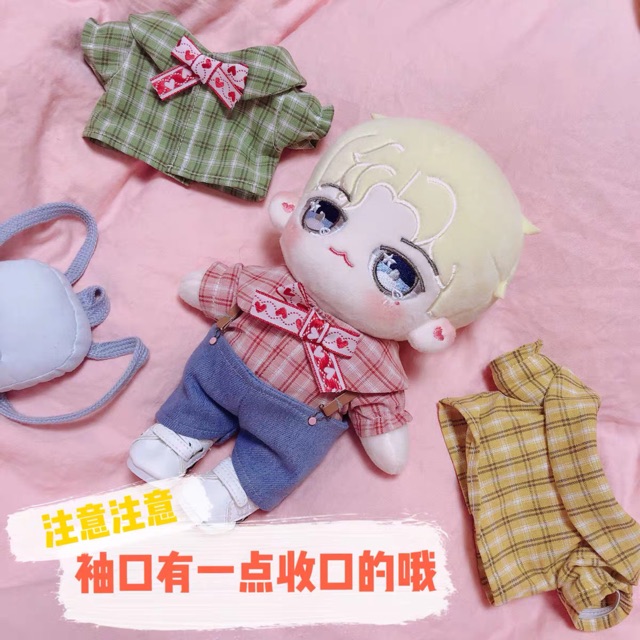 Set áo, yếm cho doll 20cm