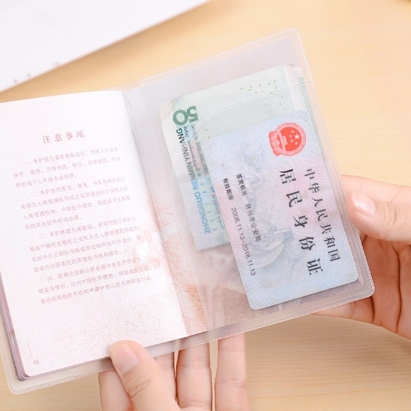 Bao Đựng Hộ Chiếu Chống Nước Bằng Nhựa Pvc Trong Suốt Tiện Dụng
