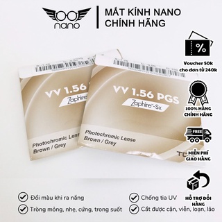 Tròng kính đổi màu cận viễn loạn thái tog excelite vv 1.56 pgs zaphire-sx